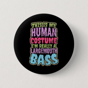 Baarsvissen Menselijk Kostuum Cadeau  Ronde Button 5,7 Cm