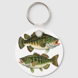 Baarsvissen voor vissers en visvrouwen sleutelhanger