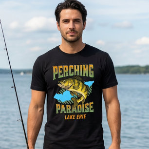 Baarsvissersparadijs Lake Erie Baarsvangst T-shirt
