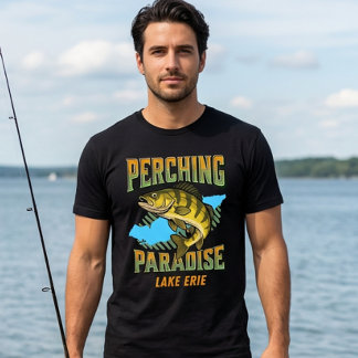 Baarsvissersparadijs Lake Erie Baarsvangst T-shirt