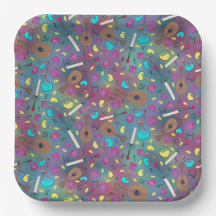 Baarten en tabletops papieren bordje