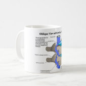 Baarwerende wervel van de menselijke wervelkolom koffiemok (Voorkant links)