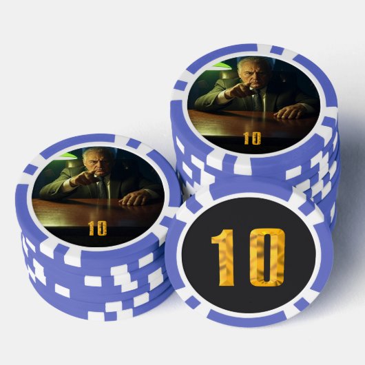 Baas 10 dollar poker chip (Opstapeling)