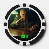 Baas 1 miljoen dollar poker chip (Voorkant)