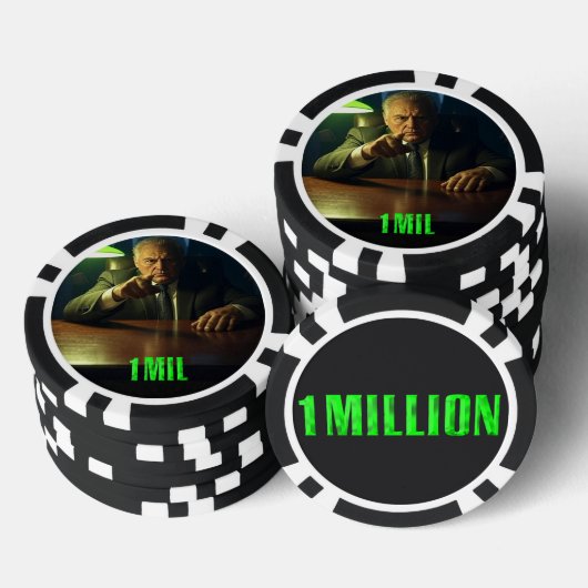 Baas 1 miljoen dollar poker chip (Opstapeling)