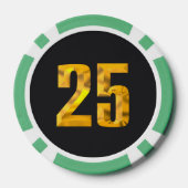 Baas 25 dollar poker chip (Achterkant)