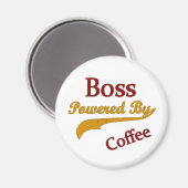 Baas aangedreven door koffie magneet (Voorkant / Achterkant)