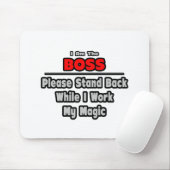 Baas ... Achterkant... Mijn magische werk Muismat (Met muis)