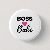 Baas Babe 2 Ronde Button 3,2 Cm (Voorkant)