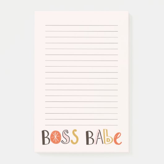 Baas Babe Custom Magnetic Notitieblok Post-it® Notes (Voorkant)