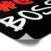 Baas, bazen Humor Quote Graphic Gag Gift Poster (Hoek)