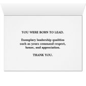 Baas Bedankt, je bent een geboren leider (Binenzijde Horizontaal (Onderkant))