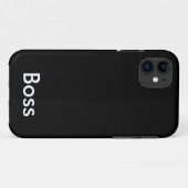 Baas Case-Mate iPhone Case (Achterkant (horizontaal))