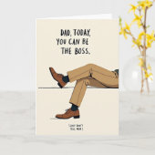 Baas Dag Tan Broek Papa Kaart (Gele Bloem)