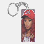 Baas Dame Acryl Sleutelhanger (Voorkant Links)