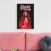 Baas Dame Canvas Print (Insitu (Woonkamer))