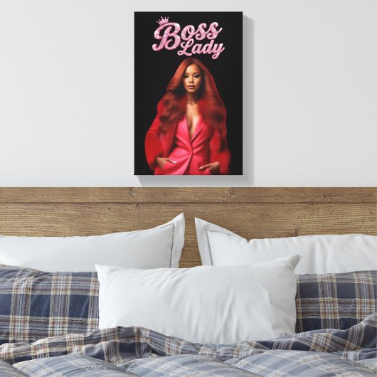 Baas Dame Canvas Print (Insitu (Slaapkamer))