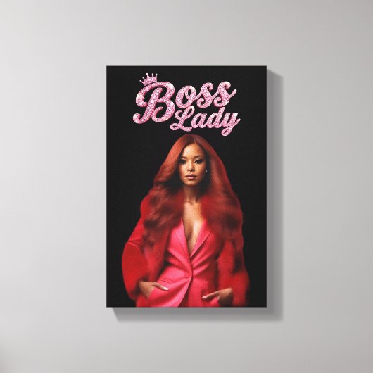 Baas Dame Canvas Print (Voorkant)