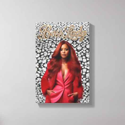 Baas Dame Canvas Print (Voorkant)