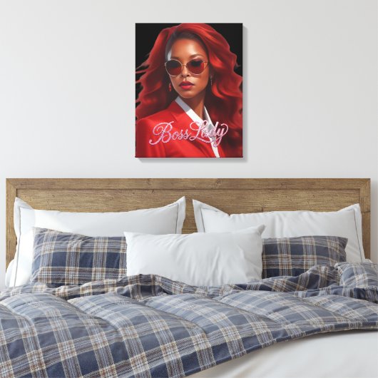 Baas Dame Canvas Print (Insitu (Slaapkamer))