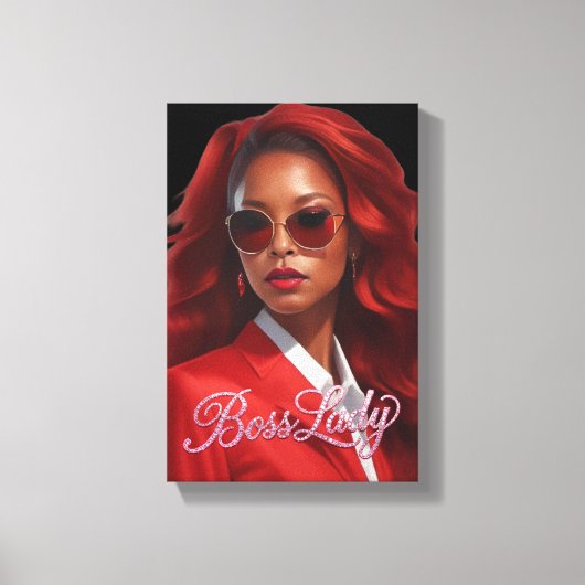 Baas Dame Canvas Print (Voorkant)