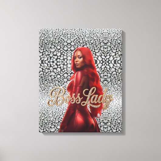 Baas Dame Canvas Print (Voorkant)