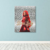 Baas Dame Canvas Print (Insitu (Houten vloer))