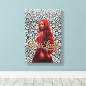 Baas Dame Canvas Print (Insitu (Houten vloer))