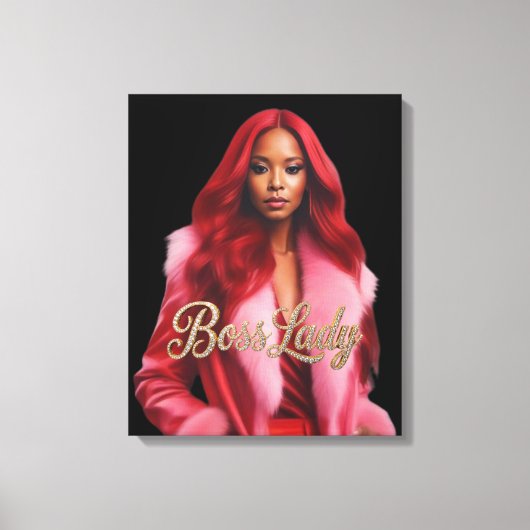 Baas Dame Canvas Print (Voorkant)