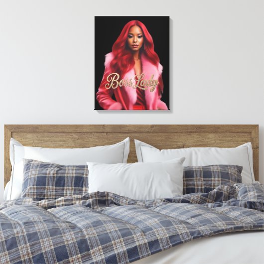 Baas Dame Canvas Print (Insitu (Slaapkamer))
