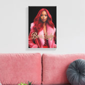 Baas Dame Canvas Print (Insitu (Woonkamer))