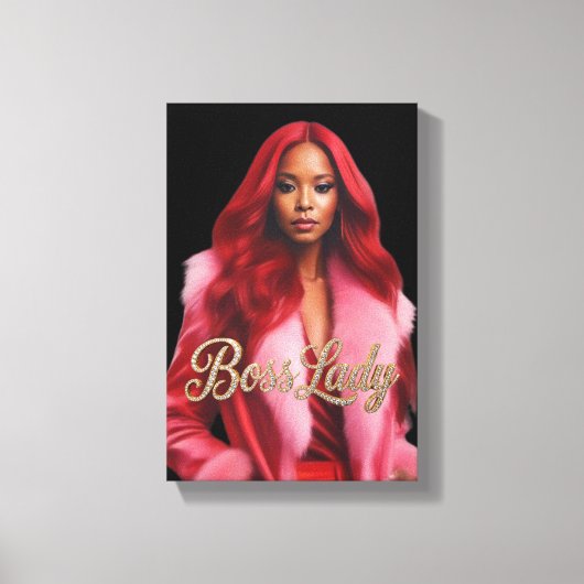 Baas Dame Canvas Print (Voorkant)
