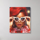 Baas Dame Canvas Print (Voorkant)
