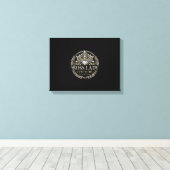 Baas Dame Diamanten Uitgerekte Canvas Print (Insitu (Houten vloer))