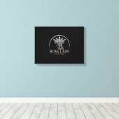 Baas Dame Diamanten Uitgerekte Canvasprint Canvas Afdruk (Insitu (Houten vloer))