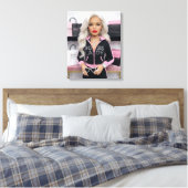 Baas Dame Glam Pop Canvas Print (Insitu (Slaapkamer))