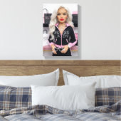 Baas Dame Glam Pop Canvas Print (Insitu (Slaapkamer))
