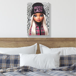 Baas Dame Glam Pop Canvas Print