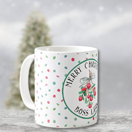 Baas Dame, Kerstmis Mistsuiker Snoep Patroon 320ml Koffiemok