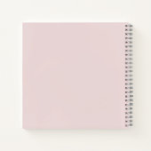 Baas Dame Logo Roze Rood Gepersonaliseerd Notitieboek (Achterkant)