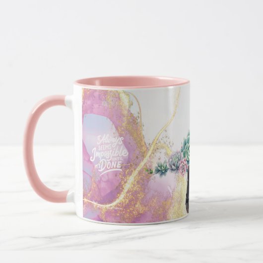 Baas dame Motivatie, prestatie en succes Mok (Links)