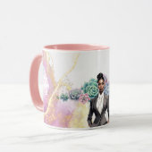 Baas dame Motivatie, prestatie en succes Mok (Voorkant links)