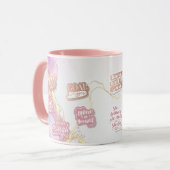 Baas dame Motivatie, prestatie en succes Mok (Voorkant links)