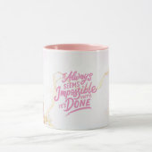 Baas dame Motivatie, prestatie en succes Mok (Midden)