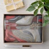 Baas dame op punt, moderne vrouw tissuepapier (Geschenk)