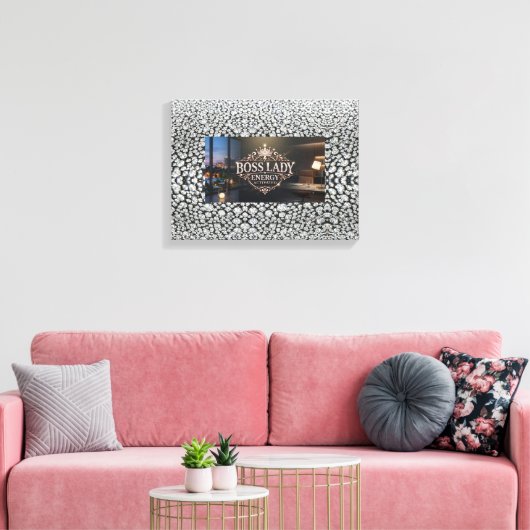 Baas Dame opgerekt canvasprint Canvas Afdruk (Insitu (Woonkamer))