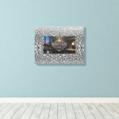 Baas Dame opgerekt canvasprint Canvas Afdruk (Insitu (Houten vloer))