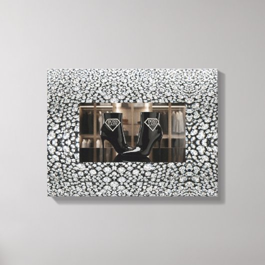 Baas Dame Opgespannen Canvas Print (Voorkant)