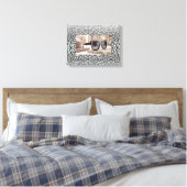 Baas Dame Opgespannen Canvas Print (Insitu (Slaapkamer))