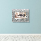 Baas Dame Opgespannen Canvas Print (Insitu (Houten vloer))